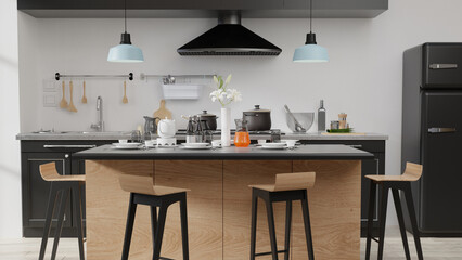 Interior poster mock up living room with colorful white sofa . 3D rendering.