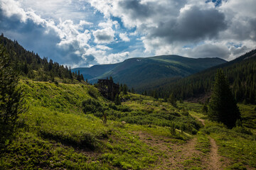 Obraz premium mountain landscape with clouds