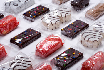 An assortment of junk food items.