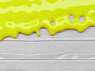 abstract color liquid flow in front of textured background - 3D Illustration
