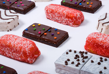 An assortment of junk food items.