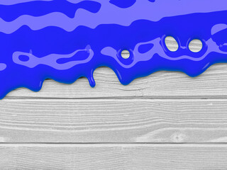 flux de liquide de couleur abstraite devant un fond texturé - Illustration 3D