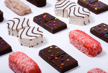 An assortment of junk food items.