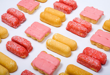 An assortment of junk food items.