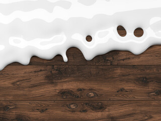 abstract color liquid flow in front of textured background - 3D Illustration