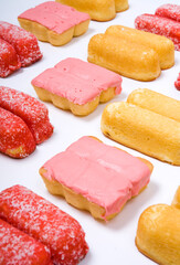 An assortment of junk food items.