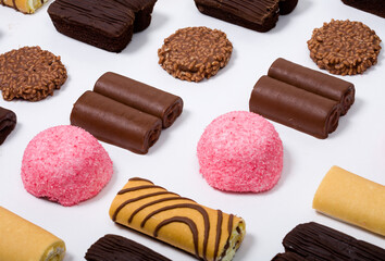 An assortment of junk food items.