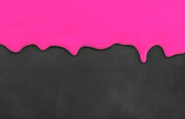 abstract color liquid flow in front of textured background - 3D Illustration