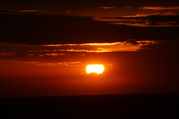 sunset over the sea