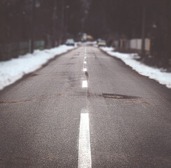 road in snow