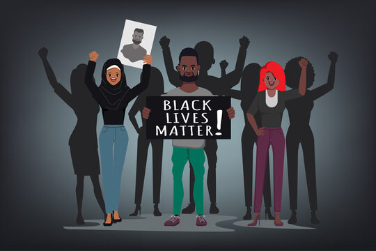 Black Lives Matter protest. Stop killing black people.