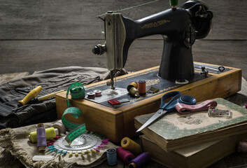 Old sewing machine