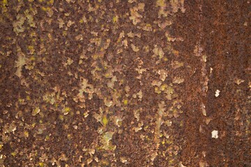 evocative image of texture of rusty steel plate