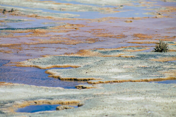 View of Limassol Salt Lake, the largest inland body of water on the island of Cyprus