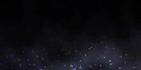 Dark Gray vector template with neon stars. Decorative illustration with stars on abstract template. Design for your business promotion.