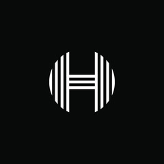 modern letter H monogram logo