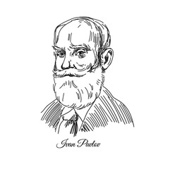 A portrait of a famous scientist Ivan Pavlov