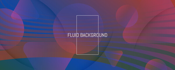 Flow Geometric Abstract. Color Futuristic Shapes 