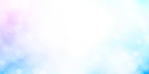 Fototapeta premium Light Pink, Blue vector pattern with spheres. Colorful illustration with gradient dots in nature style. Pattern for websites.