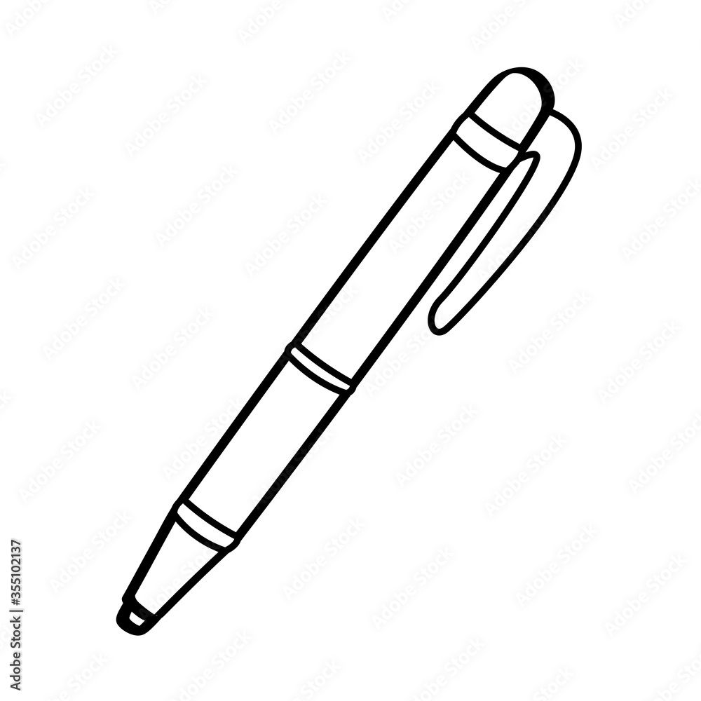 Sticker Isolated pen icon vector design