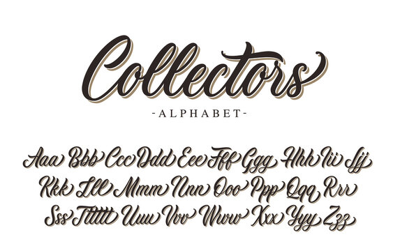 cursive lettering styles alphabet