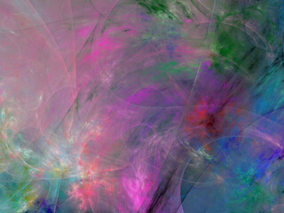 abstract chaotic fractal background 3D rendering illustration