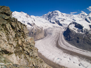 Gorner Glacier, Gornergrat, Switzerland.