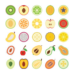 Fruits Flat Icons 