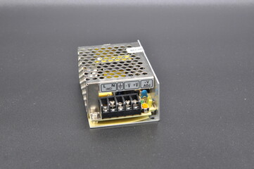 switching power supply isolated on dark background