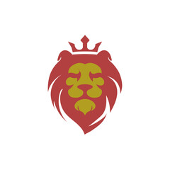 Fototapeta premium Lion king vector logo template - Eps 10