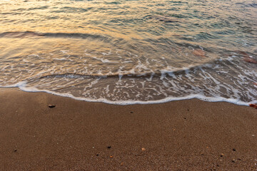 The coast of Vinaroz during a sunrise, Costa azahar