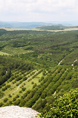 Crimean mountains from a bird's eye view, summer holidays, travel