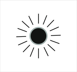 sun icon. illustration for web and mobile design.
