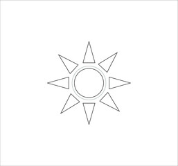 sun icon. illustration for web and mobile design.