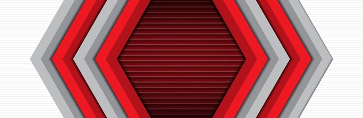 luxury and modern of red grey arrow direction isolated background