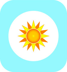 sun icon. illustration for web and mobile design.