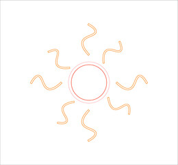 sun icon. illustration for web and mobile design.