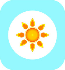 sun icon. illustration for web and mobile design.