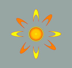 sun icon. illustration for web and mobile design.