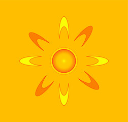 sun icon. illustration for web and mobile design.