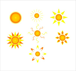 sun icon. illustration for web and mobile design.