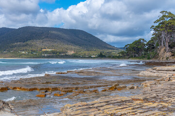 Tessellated Pavement in Tasmania, Australia