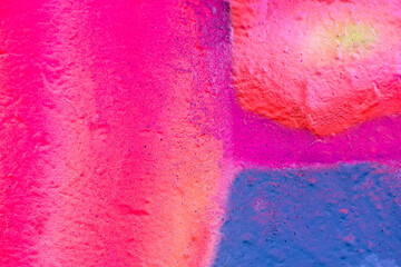 Art under ground. Beautiful street art graffiti background. The wall is decorated with abstract drawings house paint. Modern style urban culture of street youth. Abstract picture on wall