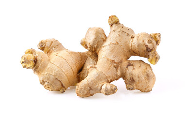 ginger on white background. depth of field