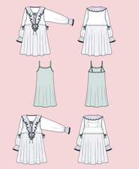 vector illustration of a fashion dress
