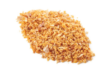 Fried garlic With a pleasant smell makes the food appetizing