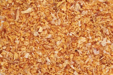 Fried garlic With a pleasant smell makes the food appetizing