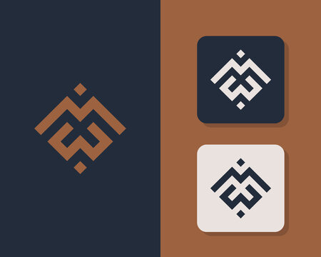 Letter M W logo design. creative minimal monochrome monogram symbol. Universal elegant vector emblem. Premium business logotype. Graphic alphabet symbol for corporate identity