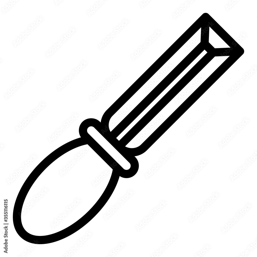 Poster carpenter chisel icon. outline carpenter chisel vector icon for web design isolated on white backgro