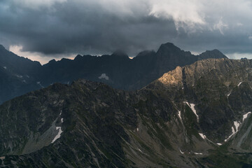 High stone peaks of Tatra mountains. © Blazej